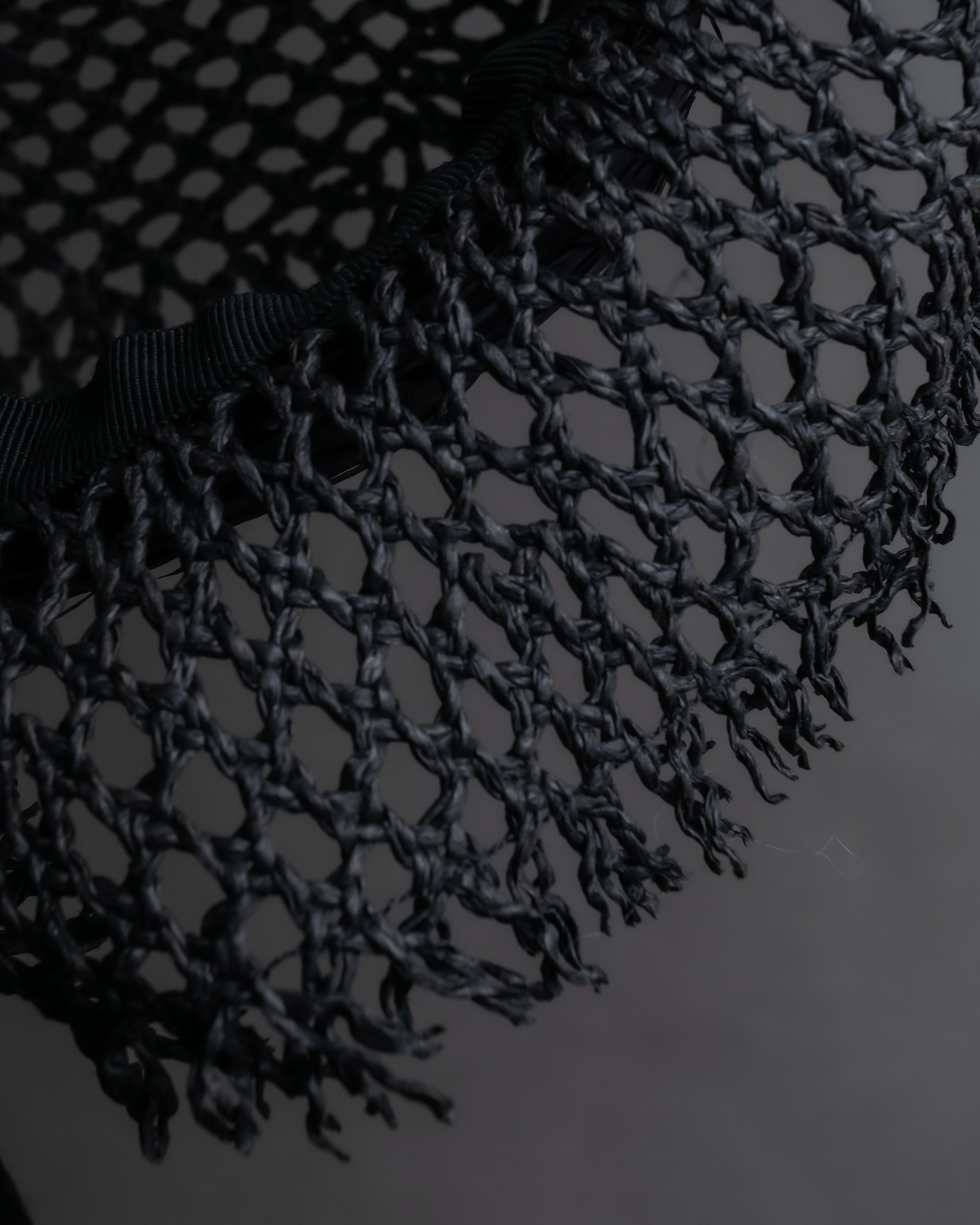 "Christian Dior" Raffia ribbon design paper fiber hat