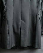 "MM6 MAISON MARGIELA" Wrap front oversized tailored jacket