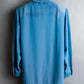 "PIERRE BALMAIN" Beautiful light blue color sheer bowtie blouse