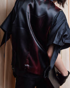 "GIORGIO ARMANI" Deep satin backed tailored wool vest