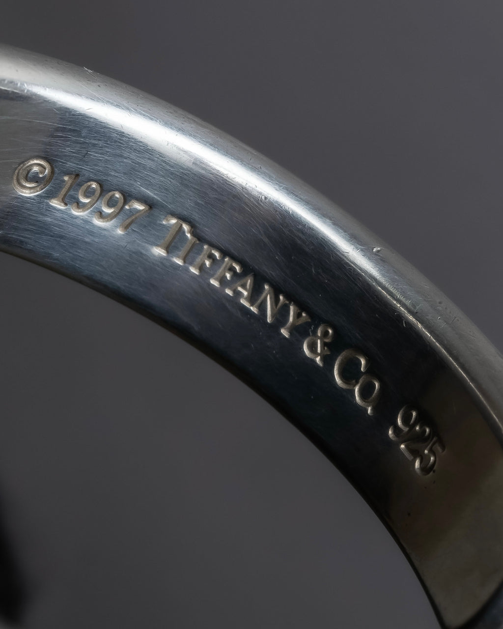 "Tiffany&Co" 1837 collection sterling silver cuff bangle