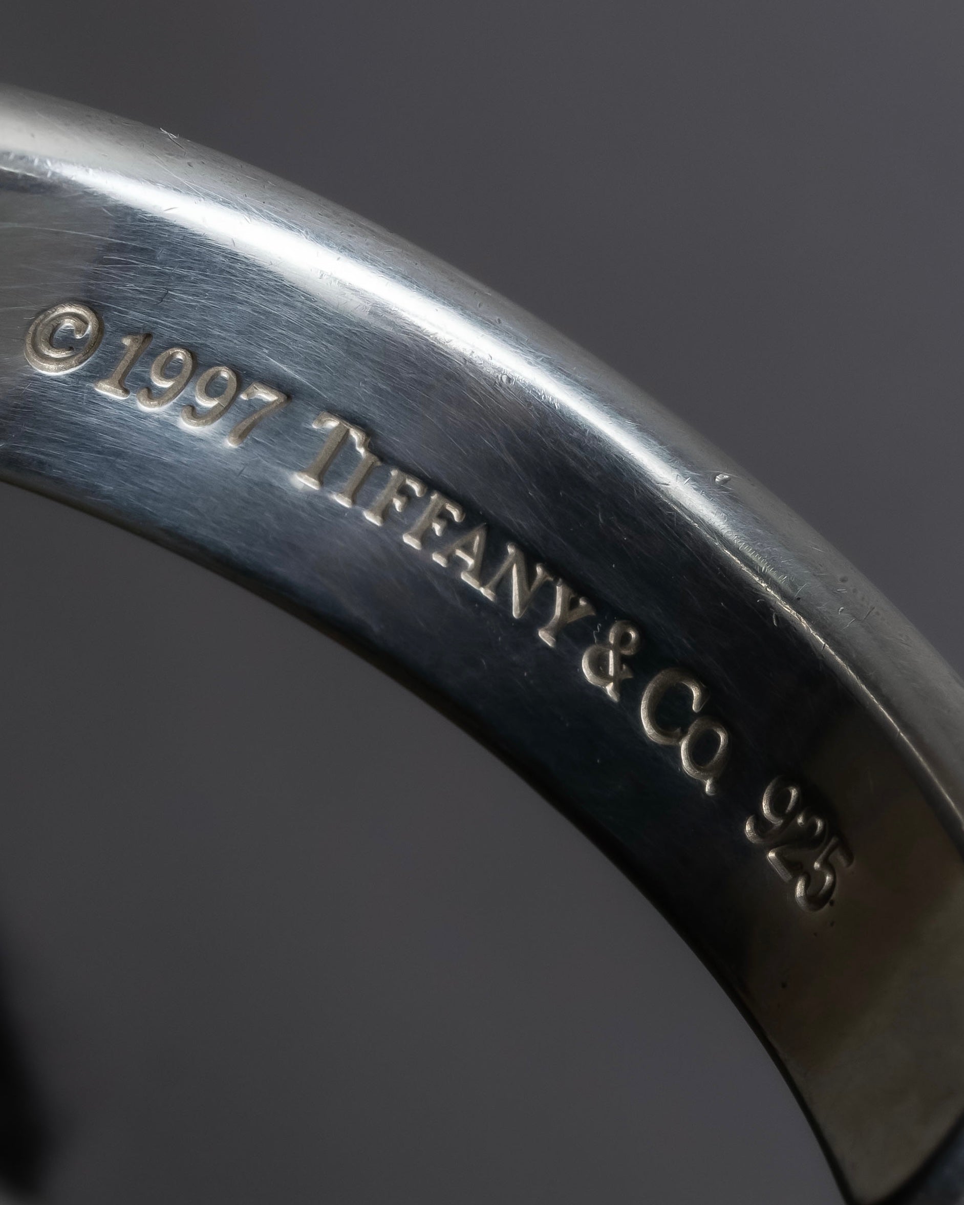 "Tiffany&Co" 1837 collection sterling silver cuff bangle