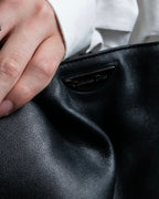 "Christian Dior" Maris Pearl series gathered design leather bag