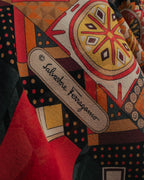 "Salvatore Ferragamo" 2010's Geometric tribal print silk scarf