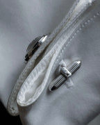 "BURBERRYS" Equestrian Knight engraved silver cufflinks