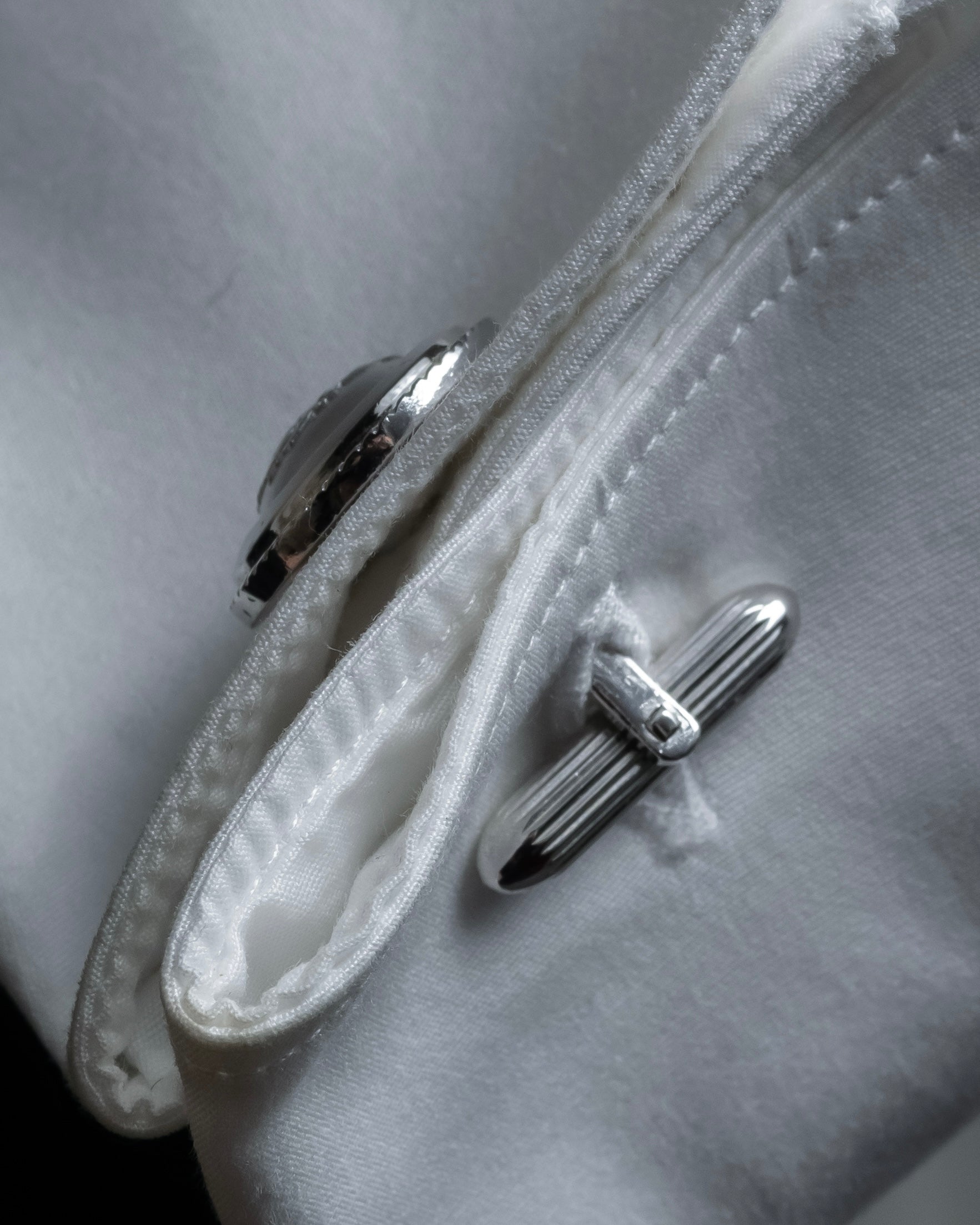 "BURBERRYS" Equestrian Knight engraved silver cufflinks