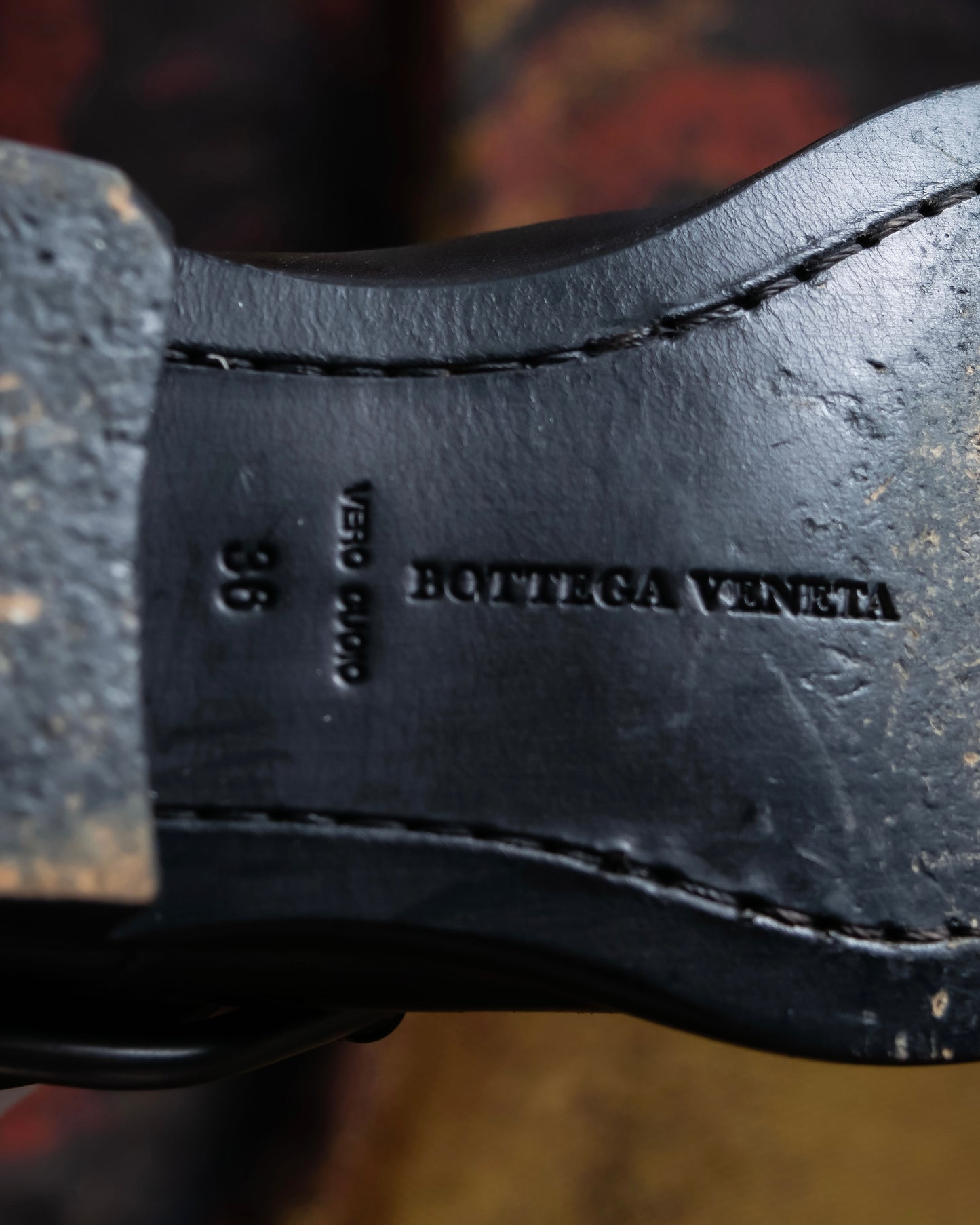 "BOTTEGA VENETA" Belt design square toe knee high long boots
