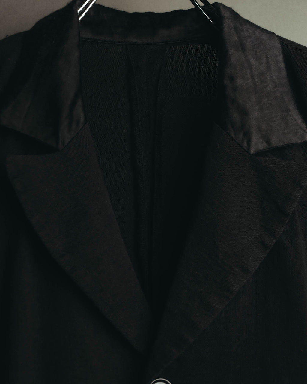 "i wish Y's bis" late 80's-90's Relaxed linen cotton long jacket