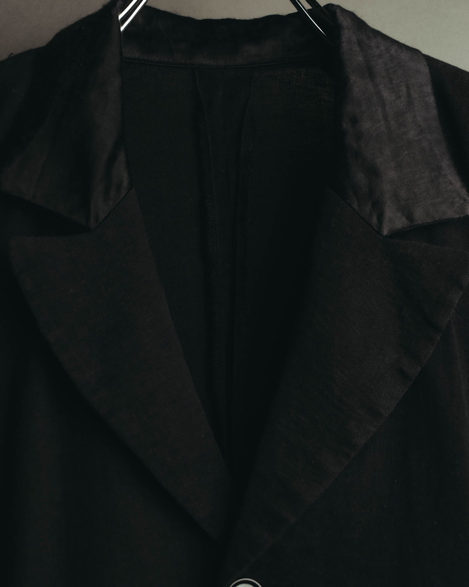 "i wish Y's bis" late 80's-90's Relaxed linen cotton long jacket