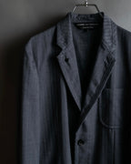 "COMME des GARCONS HOMME PLUS" 14SS modified lapel design striped jacket