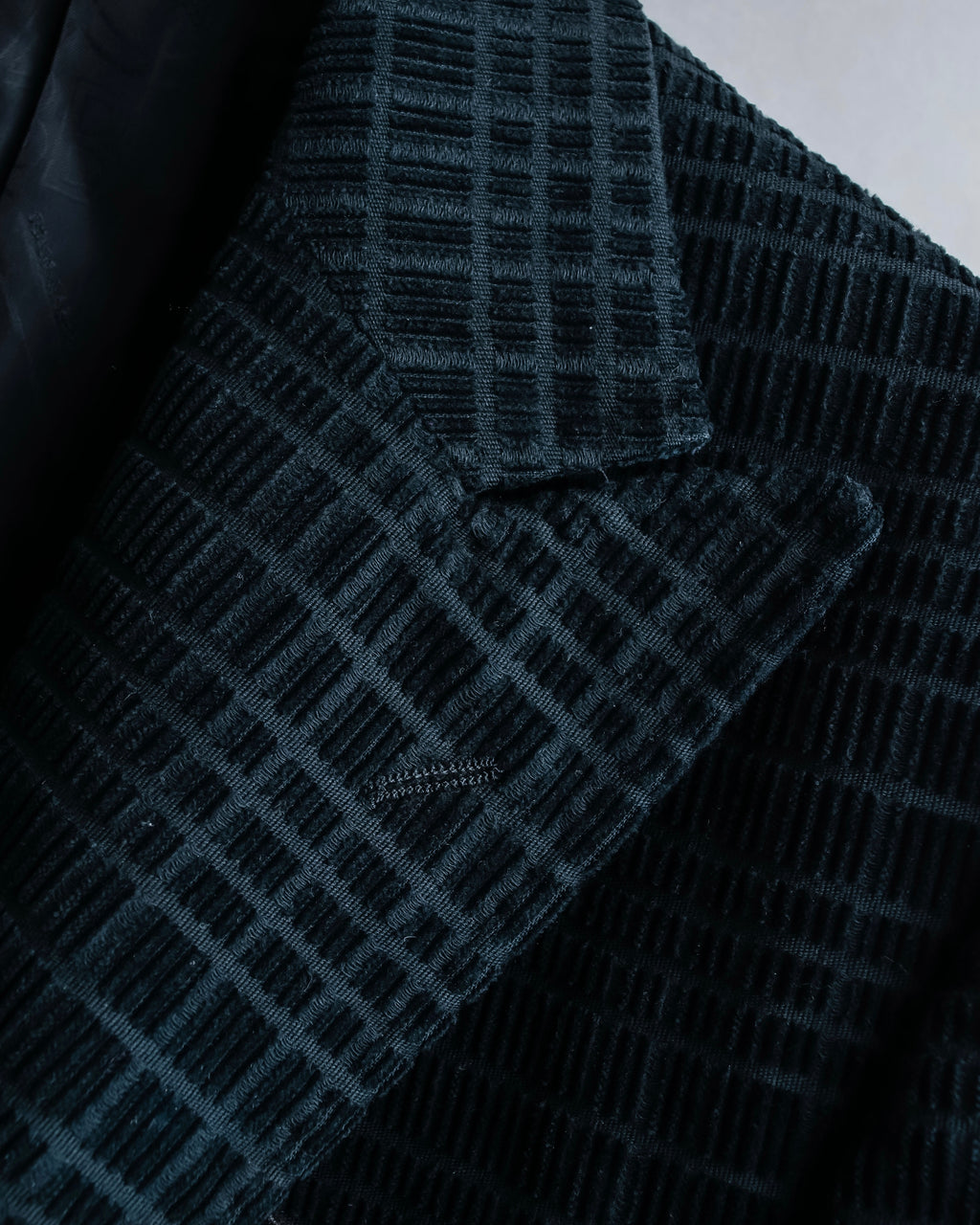 "DOLCE &amp; GABBANA" Checkered velvet tailored jacket