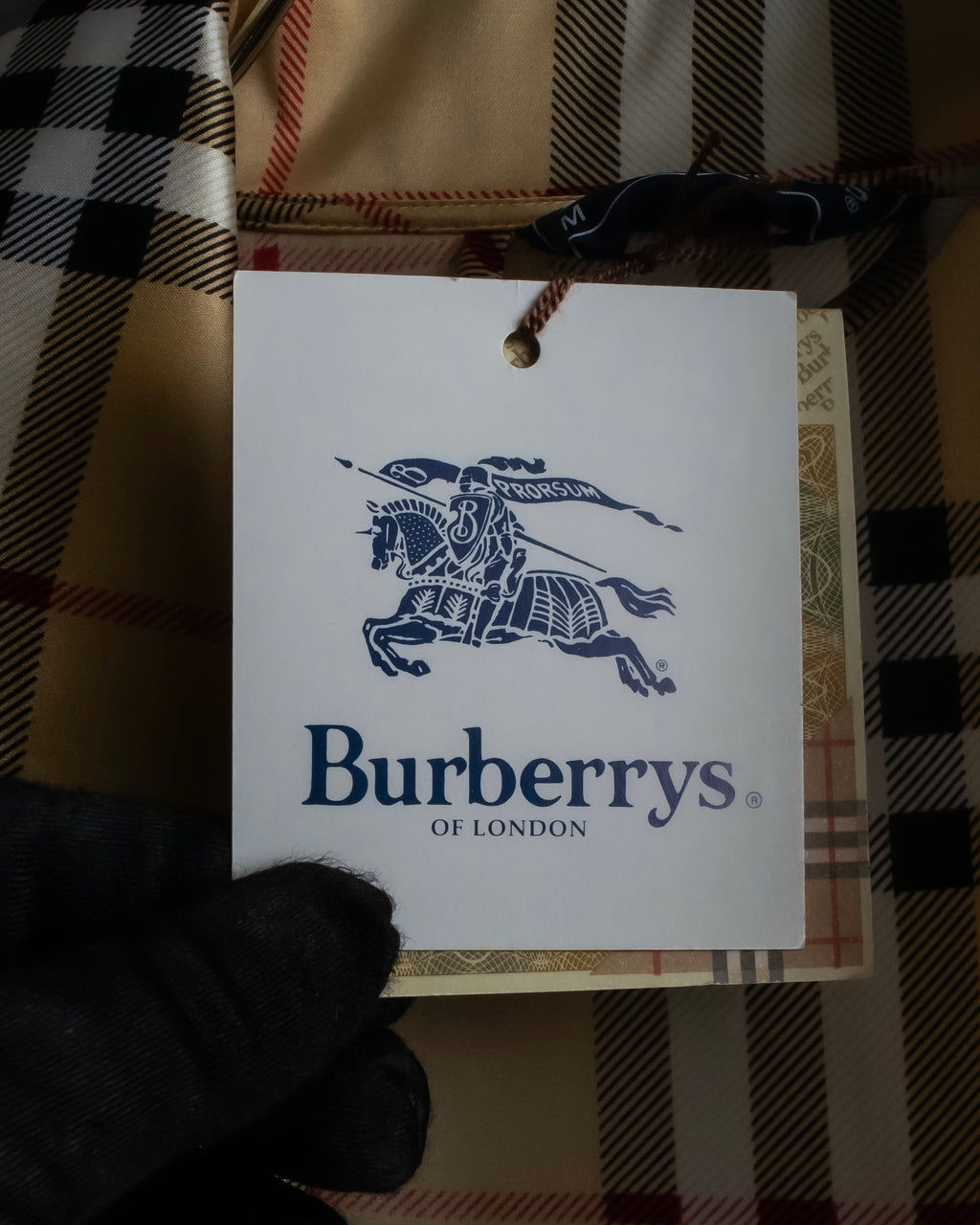 "BURBERRYS" Nova check maxi length silk gown coat