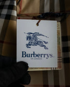 "BURBERRYS" Nova check maxi length silk gown coat