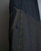 "A-POC" Wrap design high slit skirt