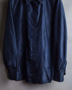 "LOEWE" 90's-00's Fly front silk shirt