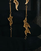 –SPECIAL– "Christian Dior" 2001-05’s Flaming D long station necklace