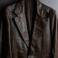 "GUCCI" Oversized calf leather tailored jacket