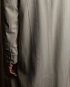 "CHANEL" Large lapel double breasted straight line coat