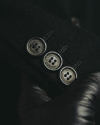 -SPECIAL- “VALENTINO” 2000’s Satin lapel single breasted wool coat