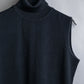 "VERSACE" High neck design sleeveless knit pullover