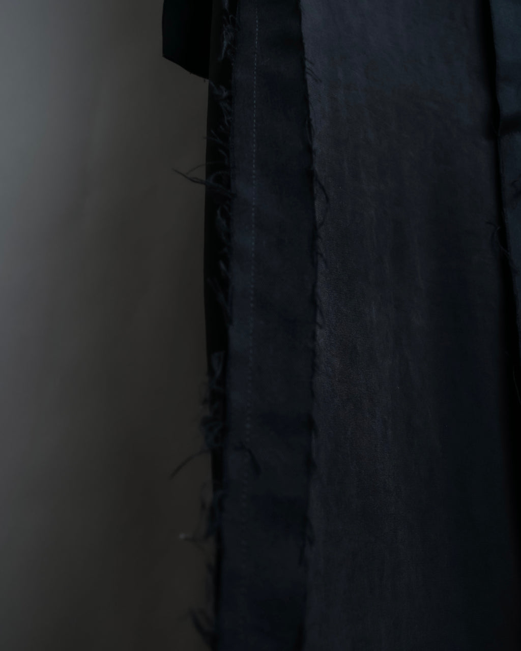 "B Yohji Yamamoto" Inside-out design super long shirt coat