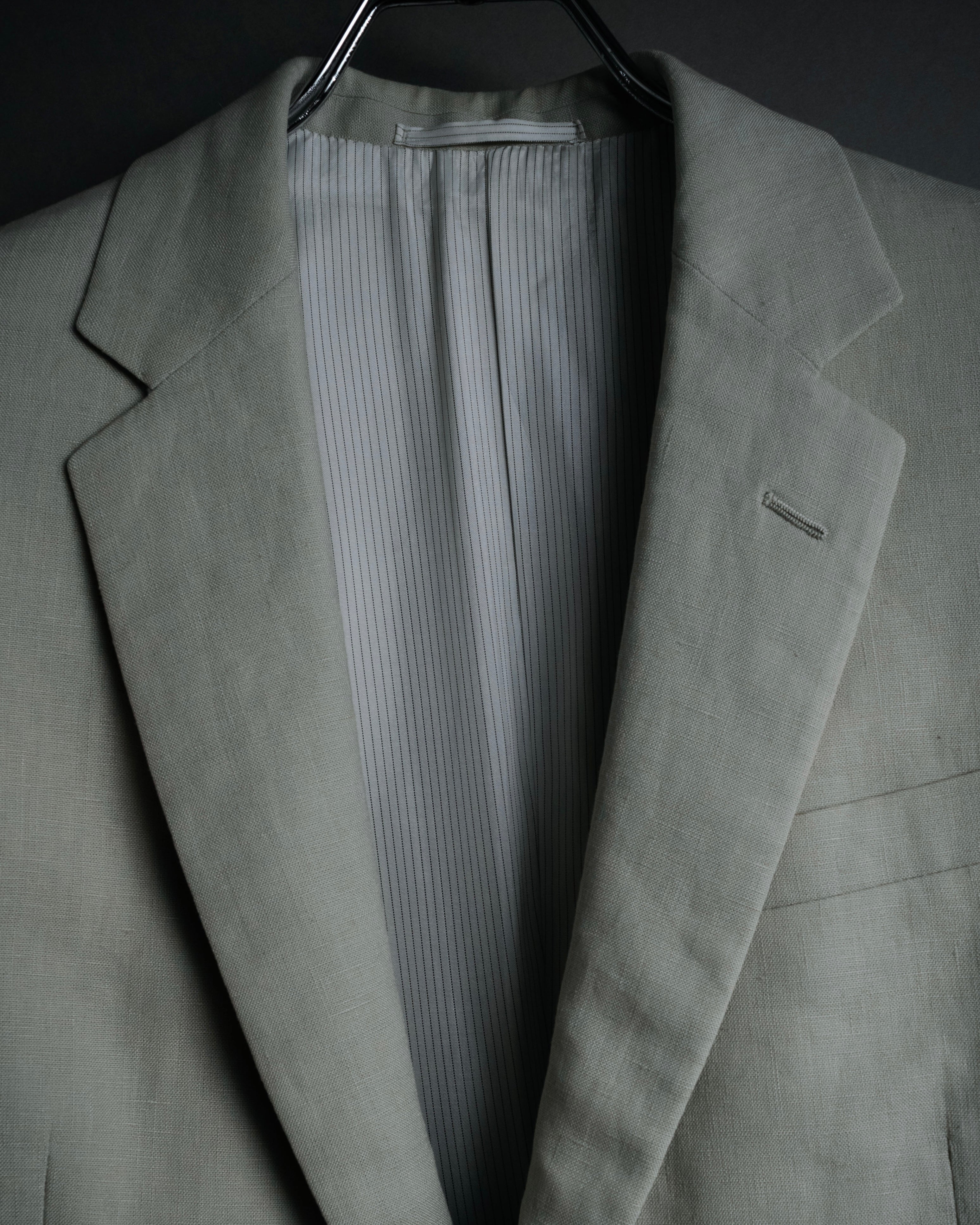 “PRADA” 10’s Linen tailored suit set