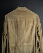 "GUCCI" Sand beige suede set up