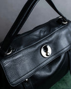 "YVES SAINT LAURENT" Muse Two series grain leather one-handle bag