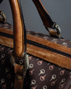 "GUCCI" Vintage horse harness motif pattern mini boston bag