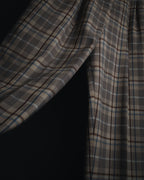 "Christian Dior SPORTS" 90’s checked pleated wide trousers