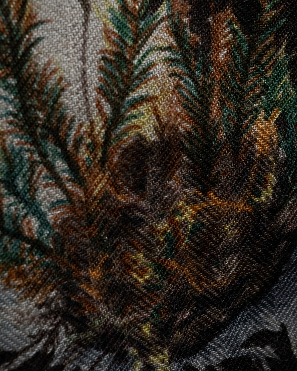 "HERMES" 80's Carré 90 Les Champignons II silk scarf