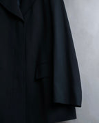 "GUCCI" 90's Beautiful draping fly-front tailored jacket