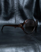 “GUCCI” GG heart motif butterfly shaped sunglasses