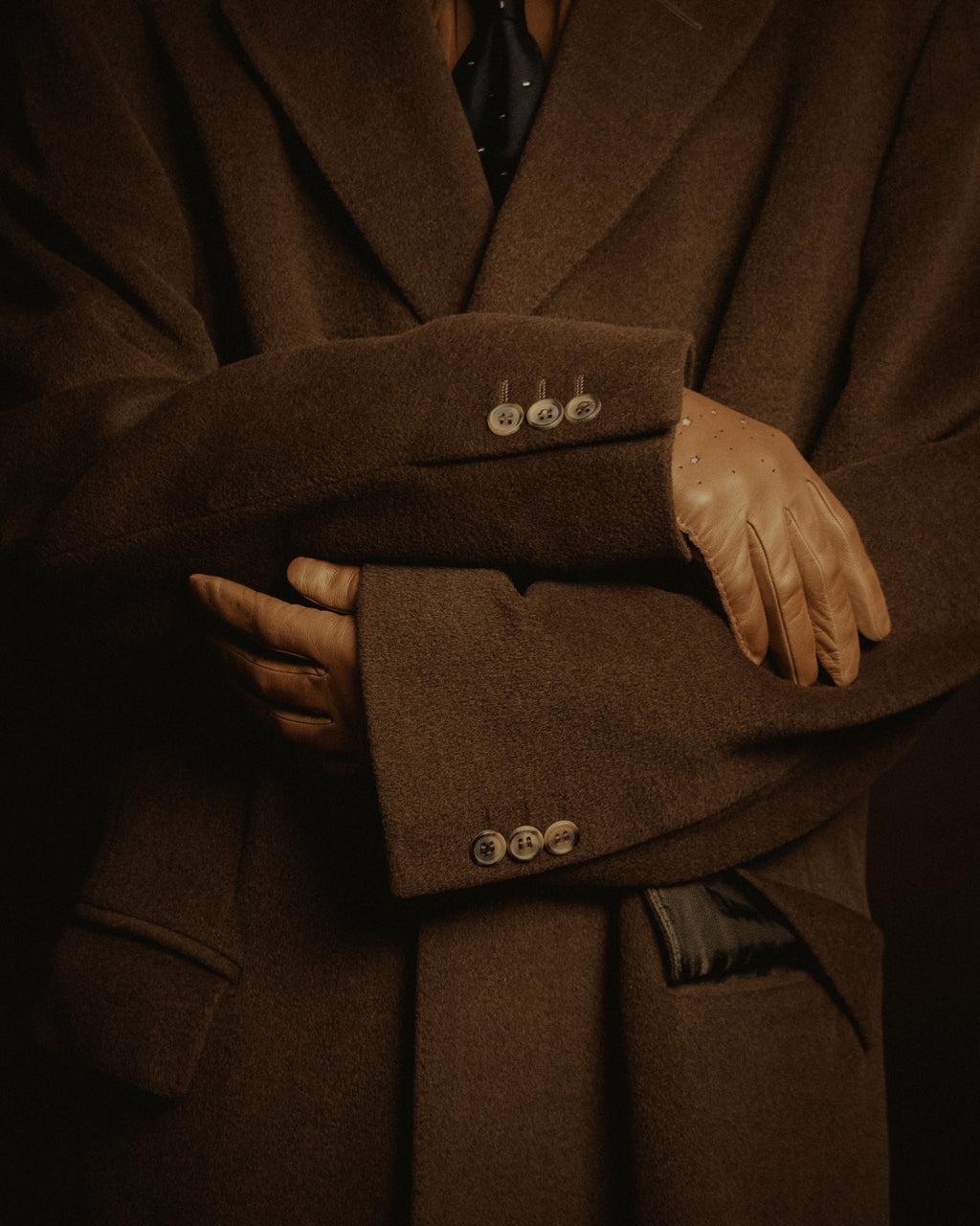 –SPECIAL– "LOEWE" 90’s cashgora blend tailored overcoat