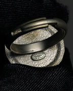 "CHANEL" 99AW Round top gorgeous design ring
