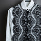 "Dolce & Gabbana" Flower engraved lace design shape fit shirt