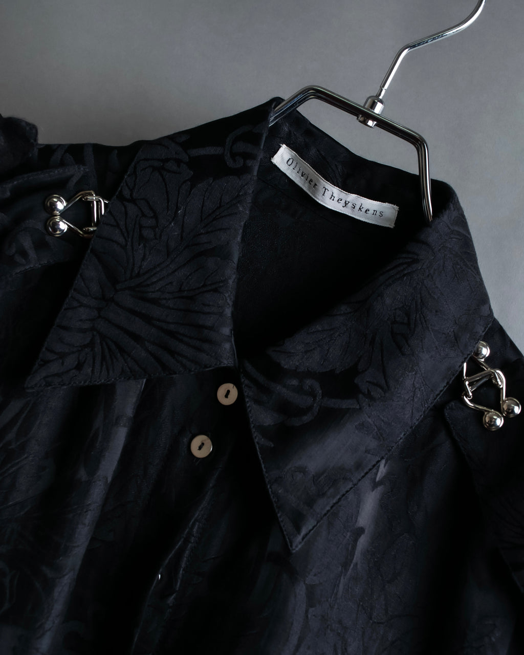 "Olivier Theyskens" Jacquard metal parts design sleeveless dress