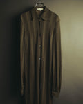 “CELINE” 90’s-00’s Chevron patterned long shirt dress