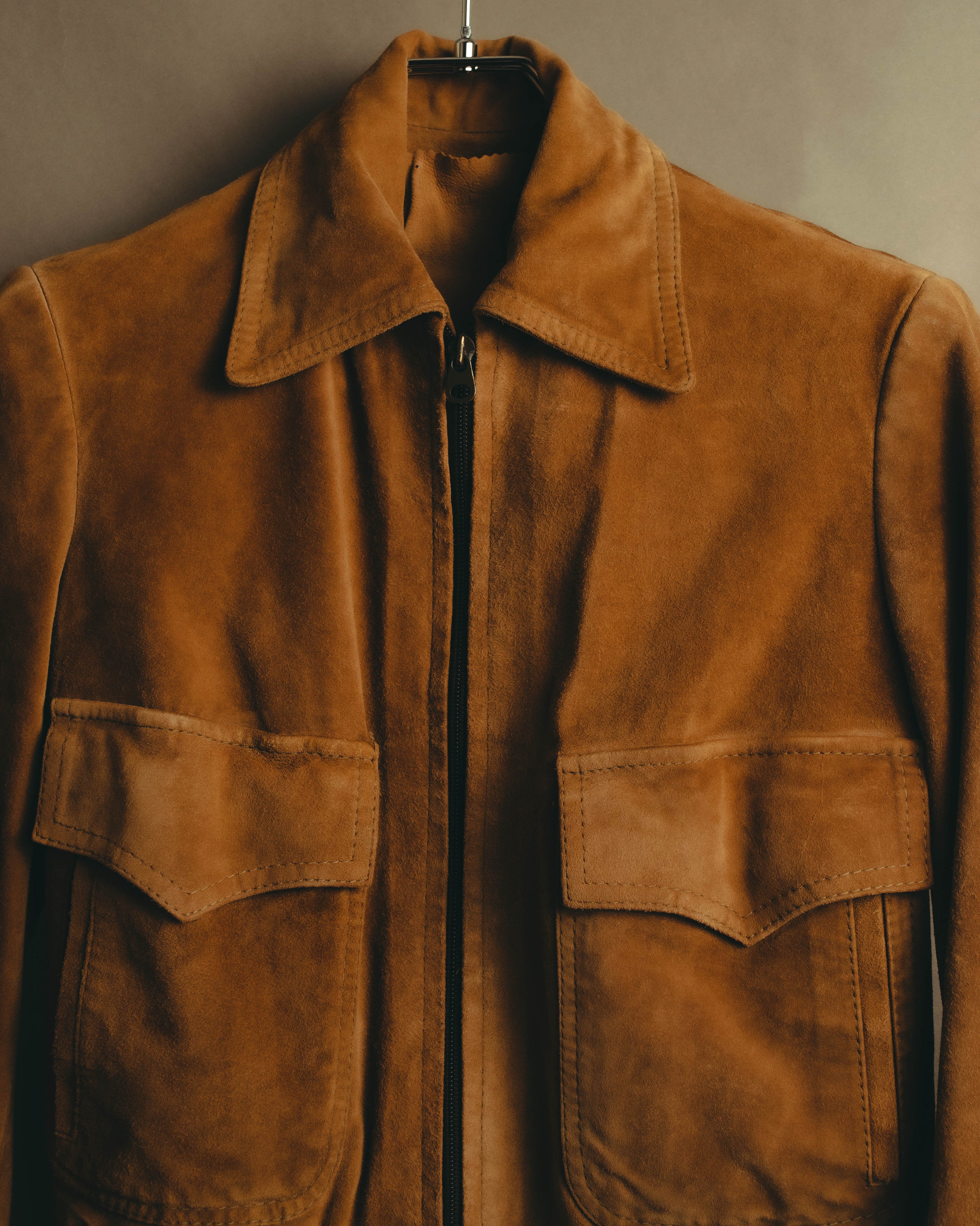 -SPECIAL- “GUCCI” 70’s-80’s Bovine suede bomber jacket