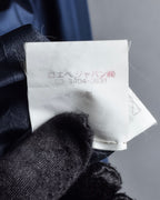 "LOEWE" 90's-00's Fly front silk shirt