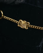 -SPECIAL- “CELINE” 80’s-90’s velvet frilled chain setup