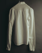 "Véronique Branquinho" 90's-00's Delicately smocked cotton blouse