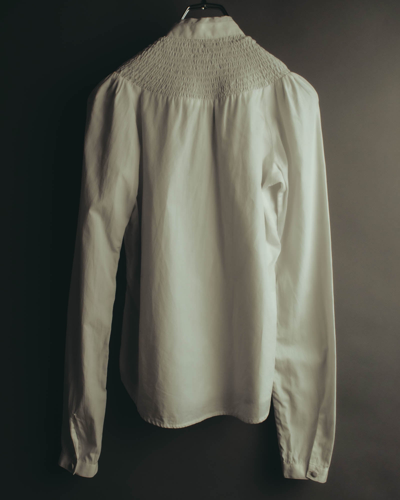 "Véronique Branquinho" 90's-00's Delicately smocked cotton blouse