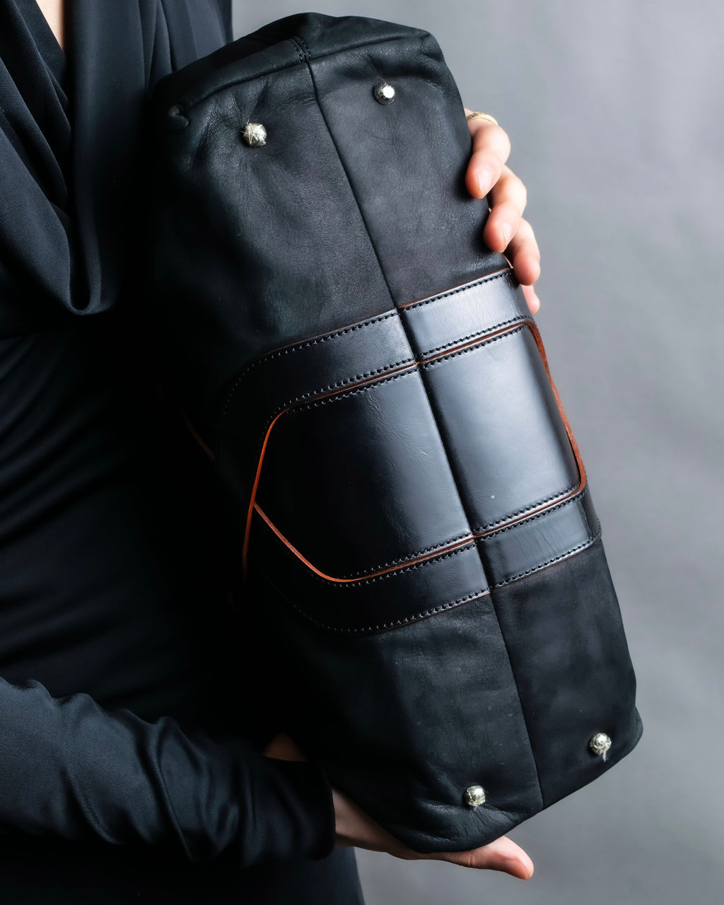 "LOEWE"　Belt design logo engraved tote bag