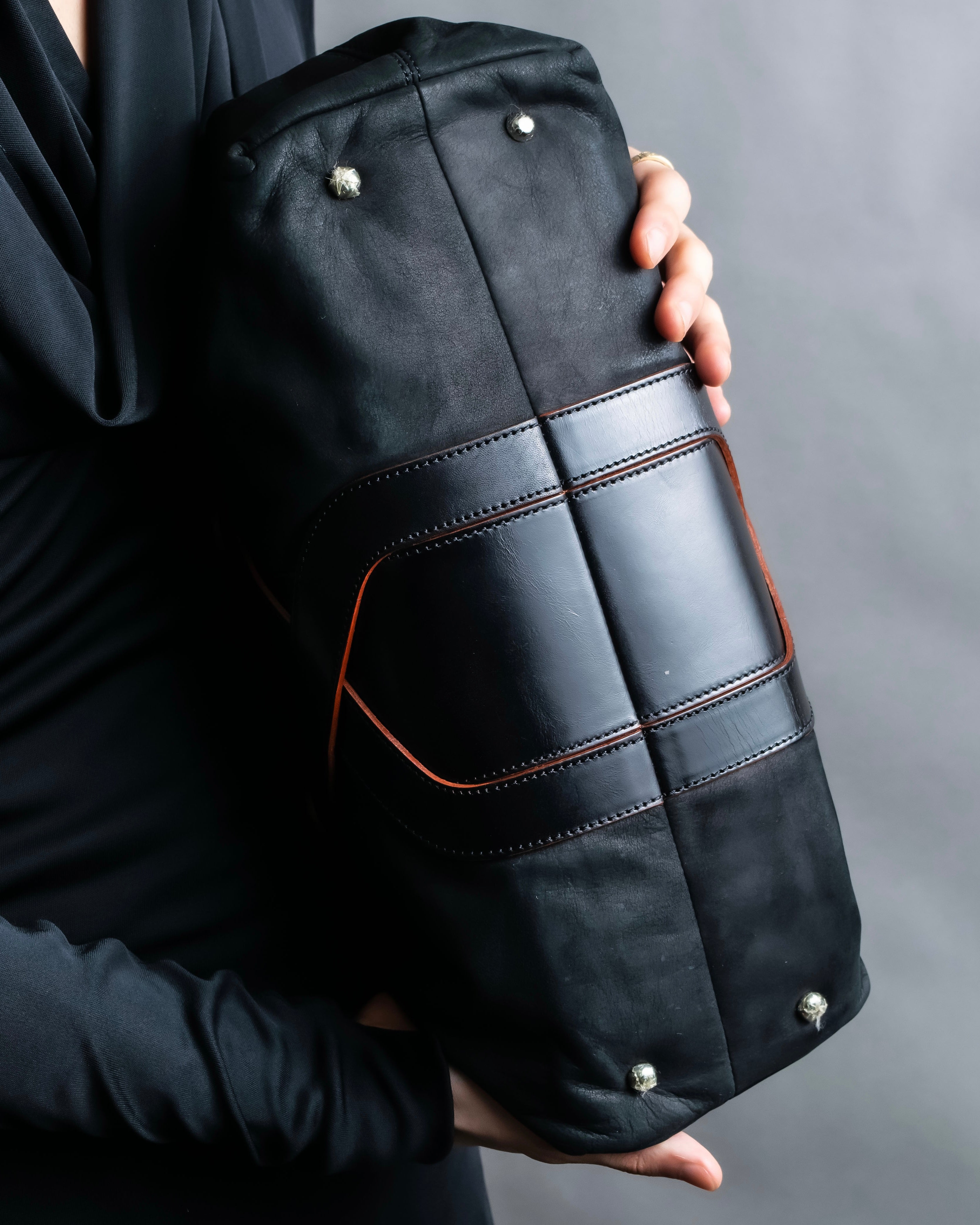 "LOEWE"　Belt design logo engraved tote bag