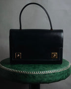 –SPECIAL– "HERMES" 60’s-70’s Box calf piano lock accordion bag