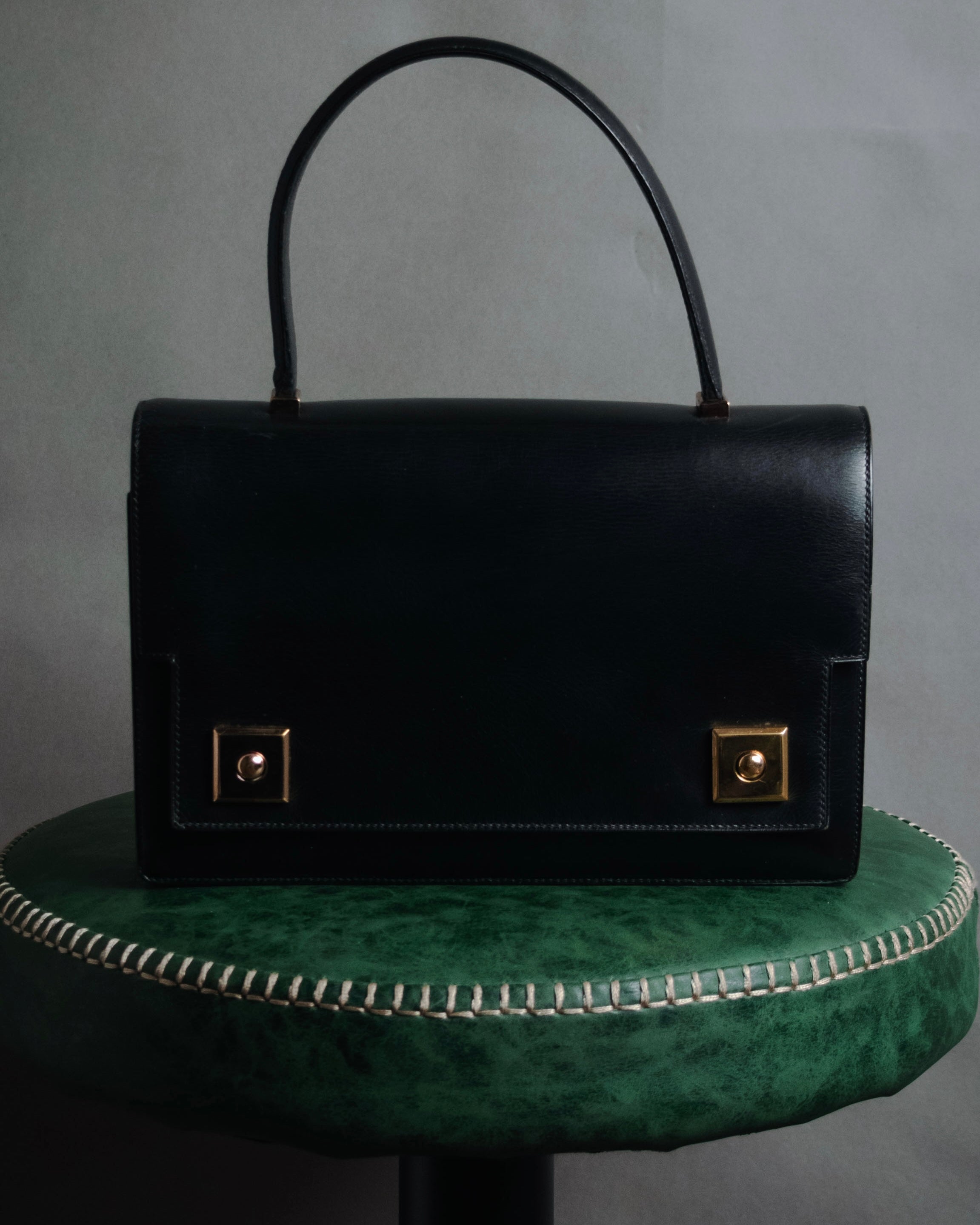 –SPECIAL– "HERMES" 60’s-70’s Box calf piano lock accordion bag