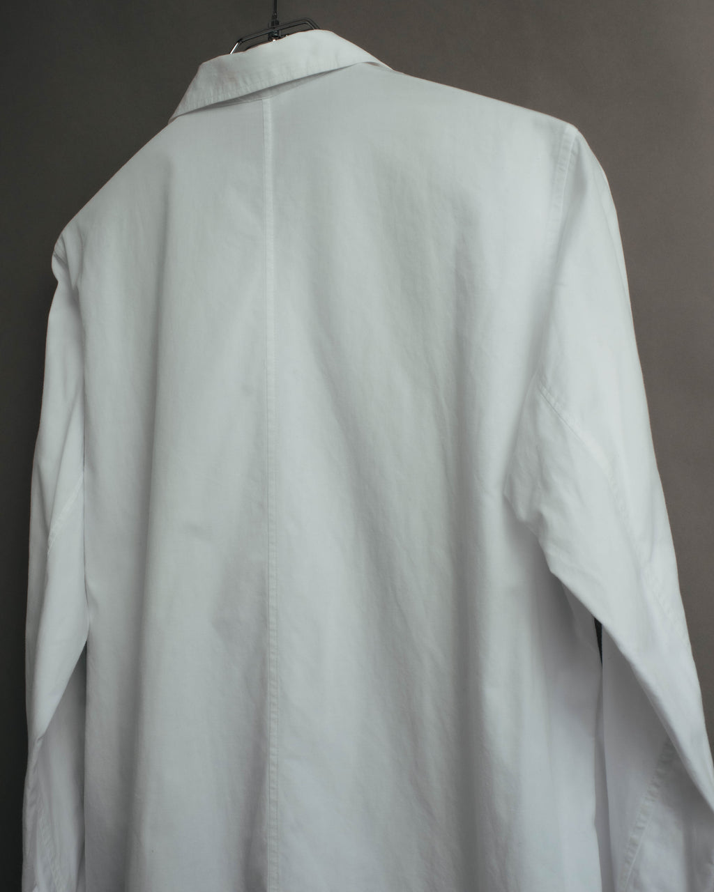 "Y's" 90's-00's Open collar long cotton shirt coat