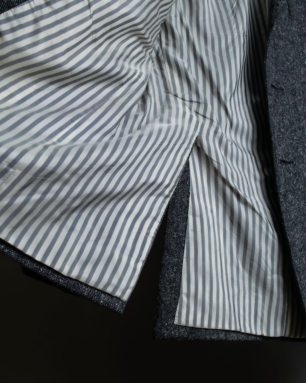 "THOM BROWNE" 3-button napped tweed tailored jacket