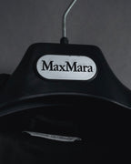 "Max Mara" 90’s-00’s Stand collar belted coat